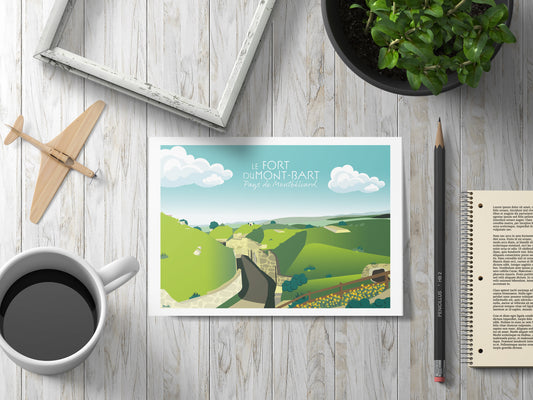 #03 - Carte postale - Le Mont Bart - Pays de Montbéliard